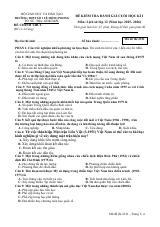 Đề thi Học kì 1 Lịch sử 12 năm 2025-2026 trường THPT số 1 Lê Hồng Phong (Đắk Lắk)